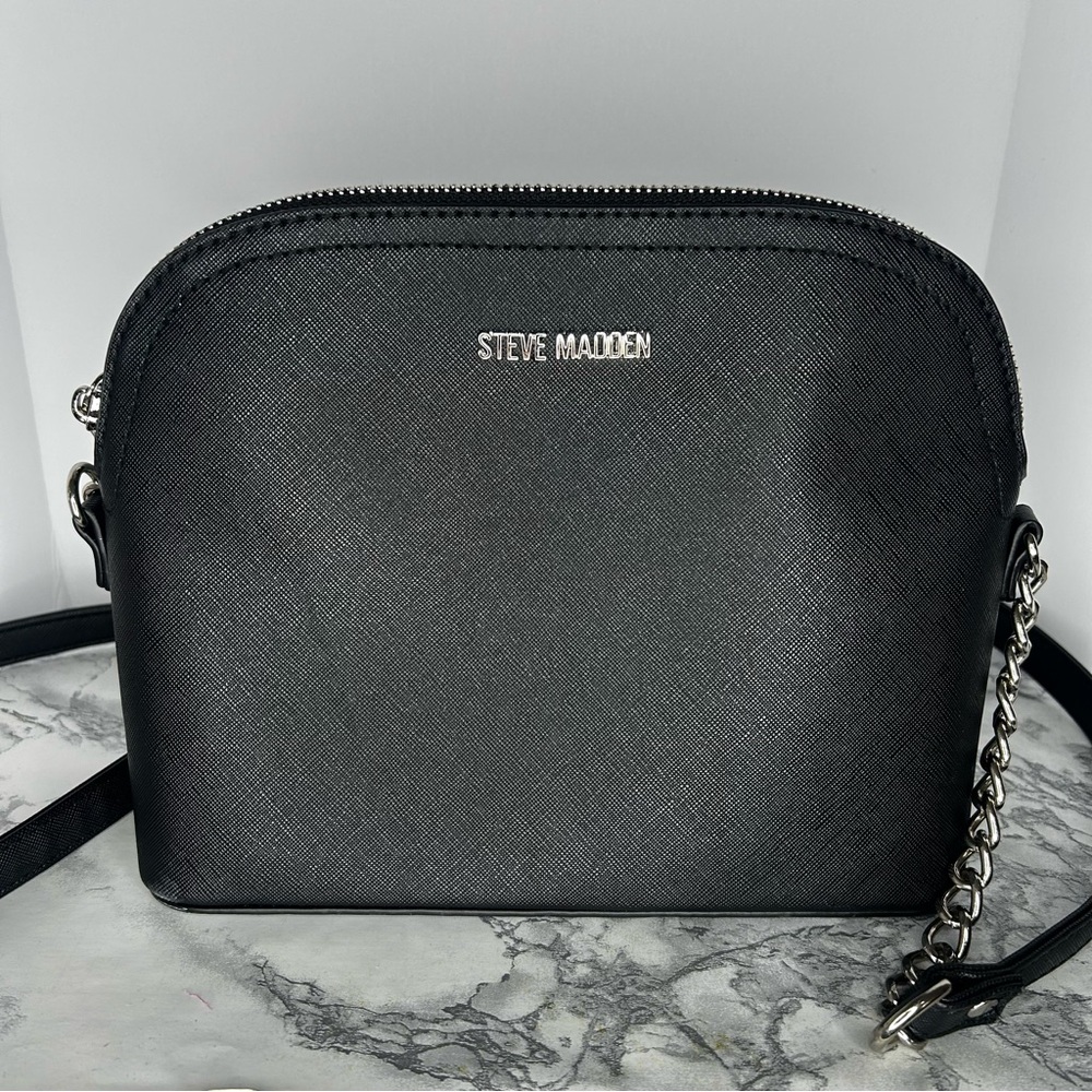 Steve Madden Black Crossbody Dome Bag